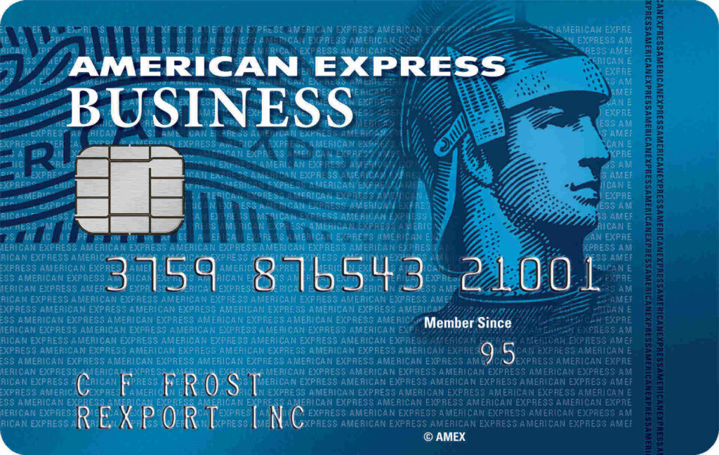 business credit card name on card